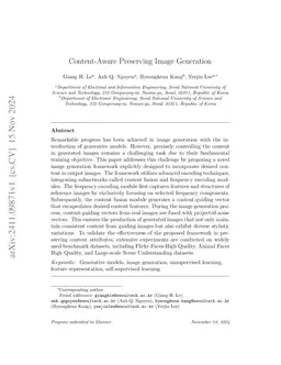 Content-Aware Preserving Image Generation
