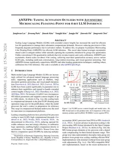 AMXFP4: Taming Activation Outliers with Asymmetric Microscaling Floating-Point for 4-bit LLM Inference