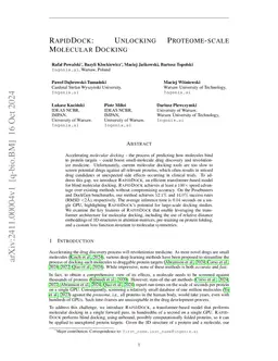 RapidDock: Unlocking Proteome-scale Molecular Docking
