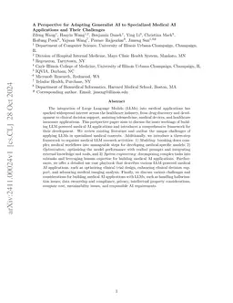 A Perspective for Adapting Generalist AI to Specialized Medical AI
  Applications and Their Challenges