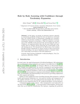 Rule by Rule: Learning with Confidence through Vocabulary Expansion