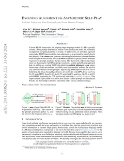 Scalable Reinforcement Post-Training Beyond Static Human Prompts: Evolving Alignment via Asymmetric Self-Play