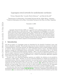 Lagrangian neural networks for nonholonomic mechanics