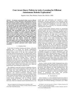 Cost-Aware Query Policies in Active Learning for Efficient Autonomous
  Robotic Exploration