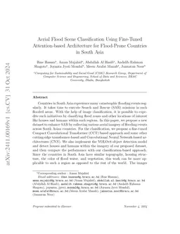 Aerial Flood Scene Classification Using Fine-Tuned Attention-based
  Architecture for Flood-Prone Countries in South Asia