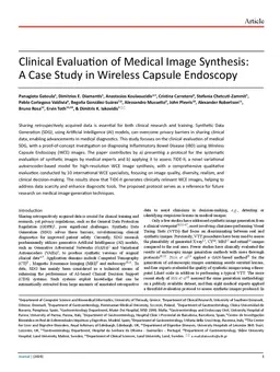 Clinical Evaluation of Medical Image Synthesis: A Case Study in Wireless Capsule Endoscopy