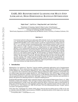EARL-BO: Reinforcement Learning for Multi-Step Lookahead,
  High-Dimensional Bayesian Optimization