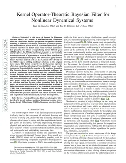 Kernel Operator-Theoretic Bayesian Filter for Nonlinear Dynamical
  Systems