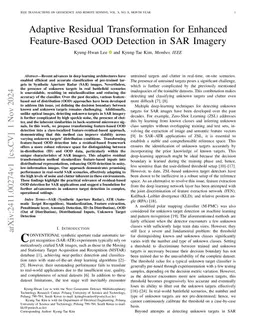 Adaptive Residual Transformation for Enhanced Feature-Based OOD
  Detection in SAR Imagery