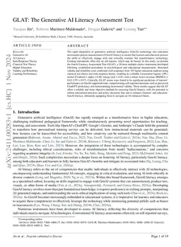 GLAT: The Generative AI Literacy Assessment Test