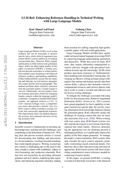 LLM-Ref: Enhancing Reference Handling in Technical Writing with Large
  Language Models