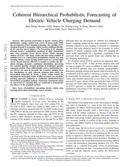 Coherent Hierarchical Probabilistic Forecasting of Electric Vehicle
  Charging Demand