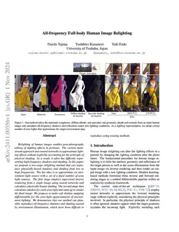 All-frequency Full-body Human Image Relighting