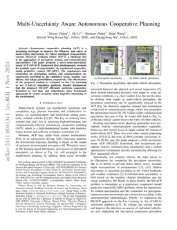 Multi-Uncertainty Aware Autonomous Cooperative Planning