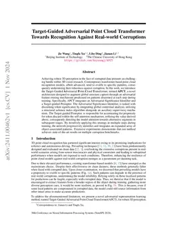 Target-Guided Adversarial Point Cloud Transformer Towards Recognition
  Against Real-world Corruptions