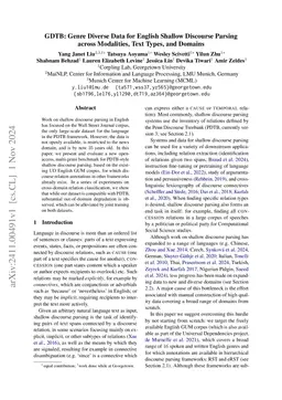 GDTB: Genre Diverse Data for English Shallow Discourse Parsing across
  Modalities, Text Types, and Domains