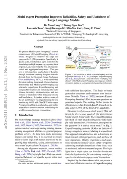 Multi-expert Prompting Improves Reliability, Safety, and Usefulness of
  Large Language Models