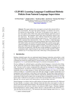 CLIP-RT: Learning Language-Conditioned Robotic Policies from Natural Language Supervision
