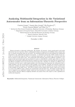 Analyzing Multimodal Integration in the Variational Autoencoder from an
  Information-Theoretic Perspective
