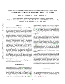 Topology and Intersection-Union Constrained Loss Function for
  Multi-Region Anatomical Segmentation in Ocular Images