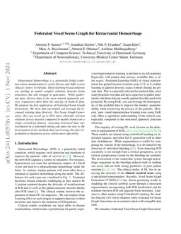 Federated Voxel Scene Graph for Intracranial Hemorrhage