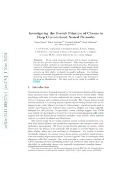Investigating the Gestalt Principle of Closure in Deep Convolutional
  Neural Networks