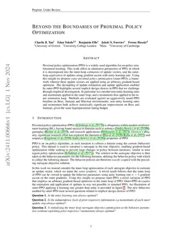 Beyond the Boundaries of Proximal Policy Optimization