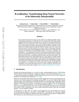 B-cosification: Transforming Deep Neural Networks to be Inherently Interpretable