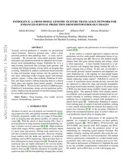 PathoGen-X: A Cross-Modal Genomic Feature Trans-Align Network for
  Enhanced Survival Prediction from Histopathology Images