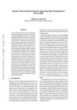 KeyInst: Keyword Instruction for Improving SQL Formulation in
  Text-to-SQL