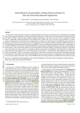 On the Black-box Explainability of Object Detection Models for Safe and
  Trustworthy Industrial Applications