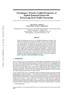 Extralonger: Toward a Unified Perspective of Spatial-Temporal Factors
  for Extra-Long-Term Traffic Forecasting