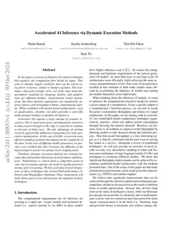 Accelerated AI Inference via Dynamic Execution Methods