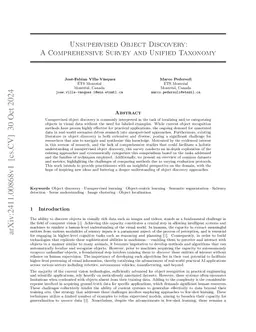Unsupervised Object Discovery: A Comprehensive Survey and Unified
  Taxonomy
