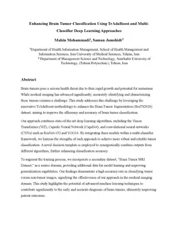 Enhancing Brain Tumor Classification Using TrAdaBoost and
  Multi-Classifier Deep Learning Approaches