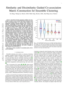 Similarity and Dissimilarity Guided Co-association Matrix Construction
  for Ensemble Clustering