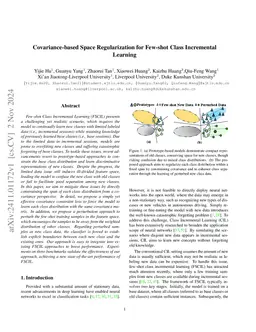 Covariance-based Space Regularization for Few-shot Class Incremental
  Learning