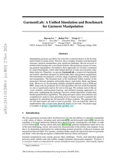 GarmentLab: A Unified Simulation and Benchmark for Garment Manipulation