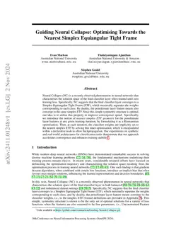 Guiding Neural Collapse: Optimising Towards the Nearest Simplex
  Equiangular Tight Frame