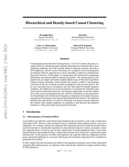 Hierarchical and Density-based Causal Clustering