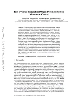 Task-Oriented Hierarchical Object Decomposition for Visuomotor Control