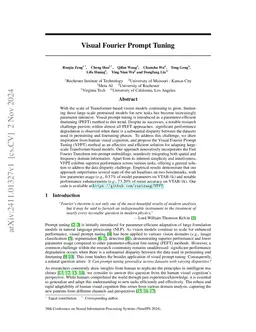 Visual Fourier Prompt Tuning