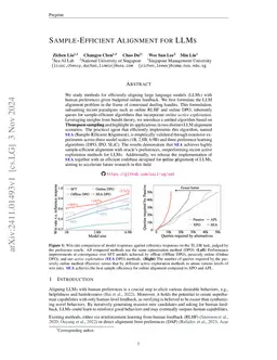 Sample-Efficient Alignment for LLMs