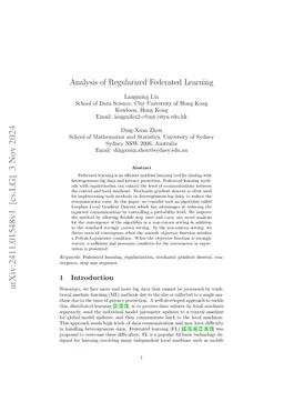 Analysis of regularized federated learning