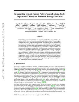 Integrating Graph Neural Networks and Many-Body Expansion Theory for
  Potential Energy Surfaces