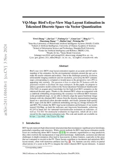 VQ-Map: Bird's-Eye-View Map Layout Estimation in Tokenized Discrete
  Space via Vector Quantization