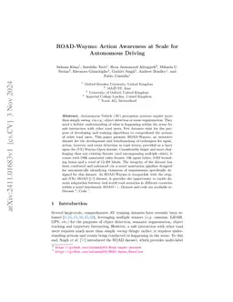 ROAD-Waymo: Action Awareness at Scale for Autonomous Driving