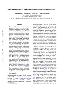 Data Extraction Attacks in Retrieval-Augmented Generation via Backdoors