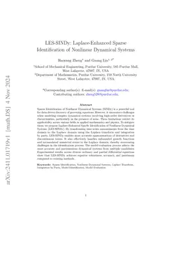 LES-SINDy: Laplace-Enhanced Sparse Identification of Nonlinear Dynamical
  Systems