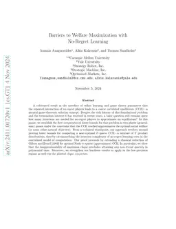 Barriers to Welfare Maximization with No-Regret Learning